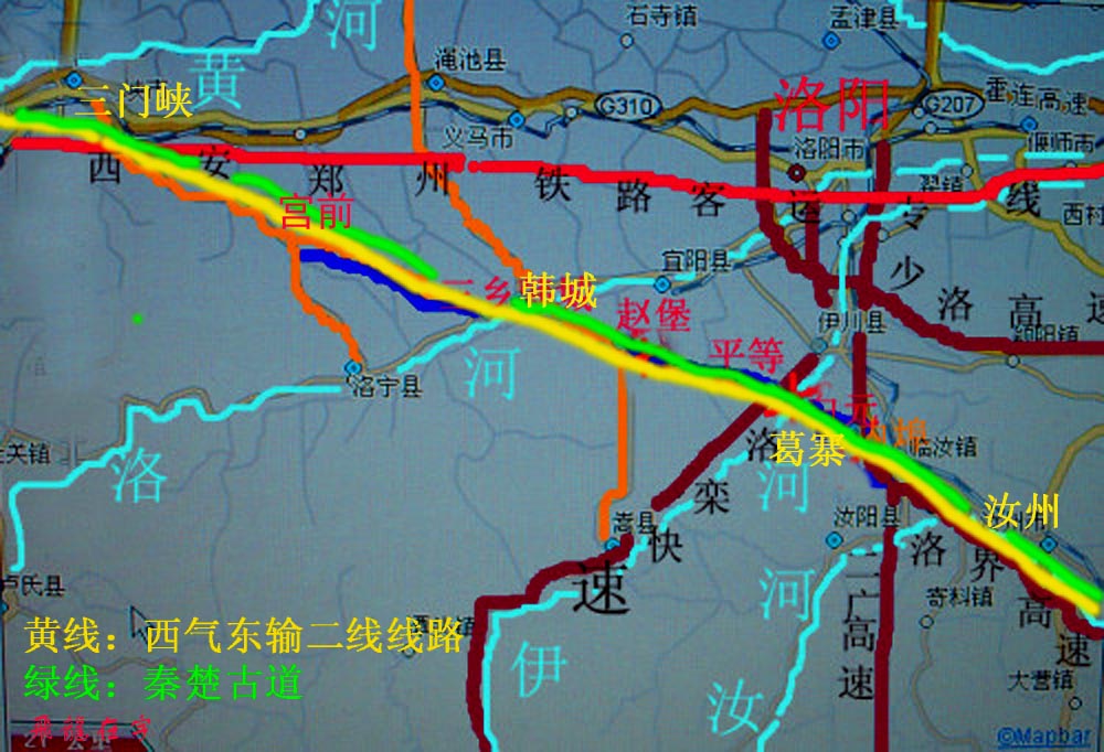 西气东输二线线路与秦楚古道相合图2.jpg